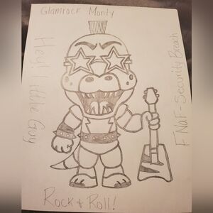 Glamrock Monty drawing!